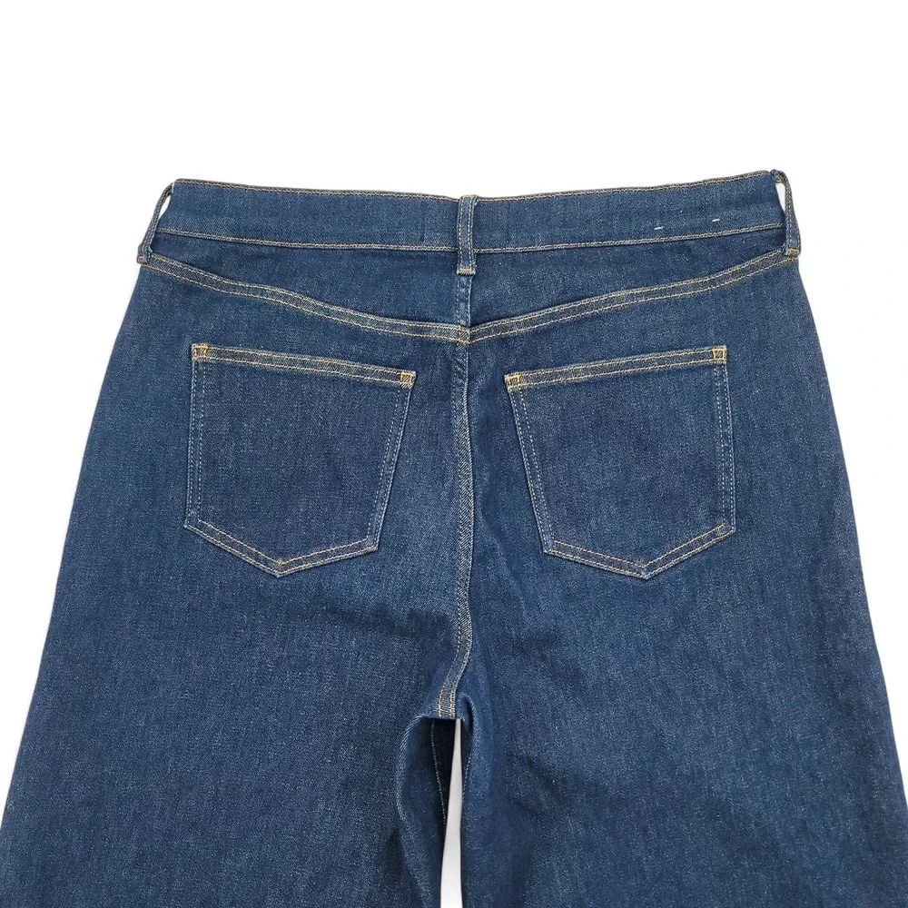 Boden Wide Leg Jeans Size 31 High Rise‎ Dark Wash Denim Minimalist Style EUC - Picture 4 of 6